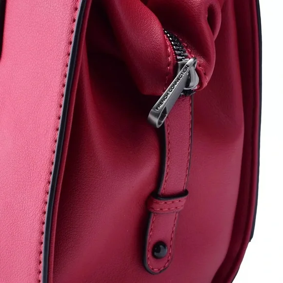 NEW French Connection Artemis Knotted Top Handle Crossbody in Cognac - Picture 2 of 5